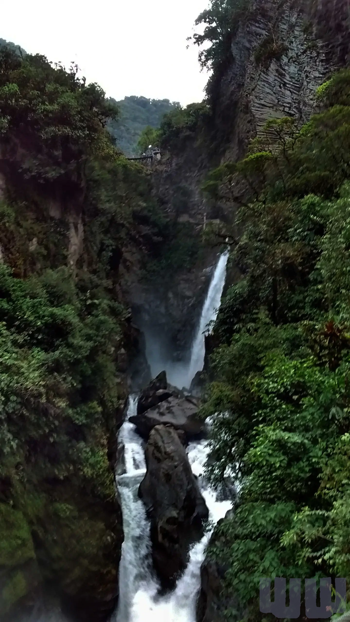 Waterfall Near Baños, Ecuador