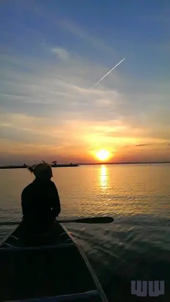 Canoeing Sunset