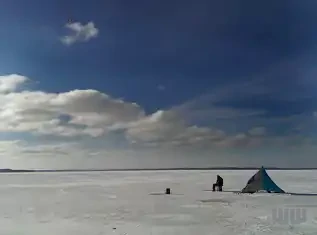 Ice Fishing, Lake Mendota, Wisconsin